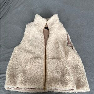 J. Crew Cream Sherpa Vest